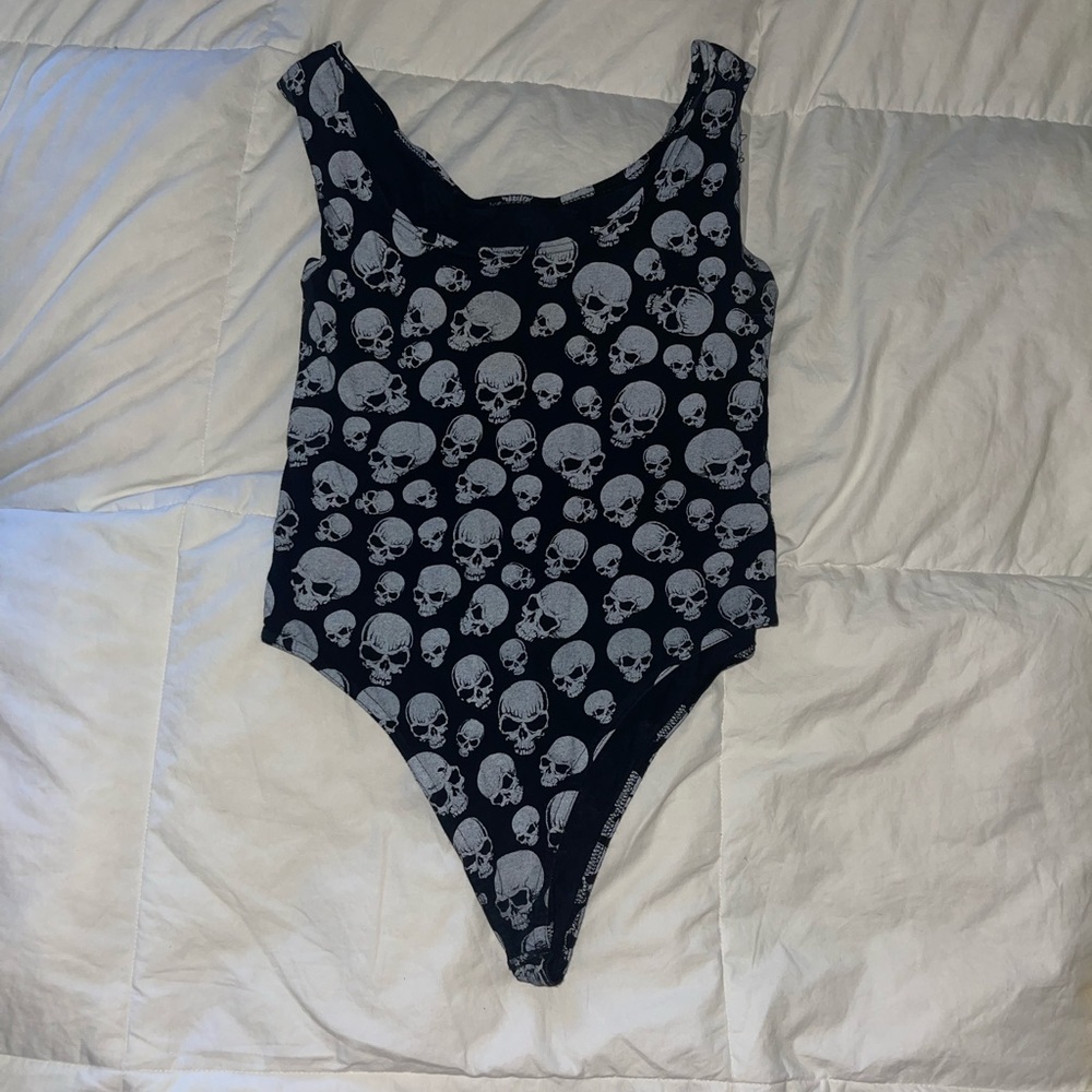 Skull Print Kids One Piece